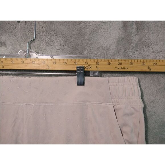 Athleta Pants Womens 22 Beige Brooklyn Textured Joggers Stretch Pull On Tapered - Picture 3 of 9